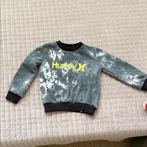 Hurley Kids Black and White Tie-Dye Sweatshirt